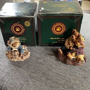 Boyds Bears & Friends Resin Bear Figurines with Original Boxes 4:9